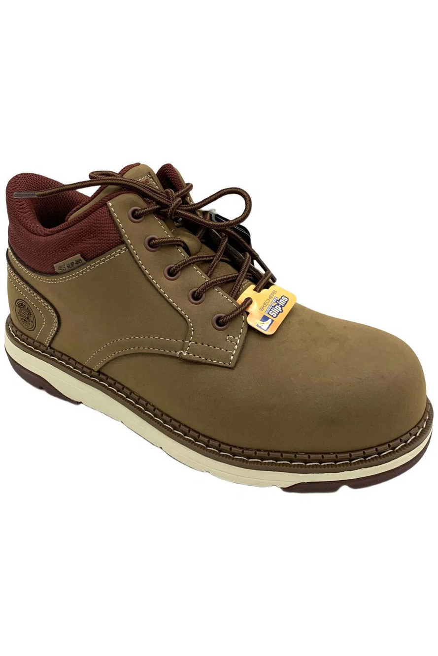 Skechers Women's Slip-ins Work Flex Boot Fallow Brown - Medium